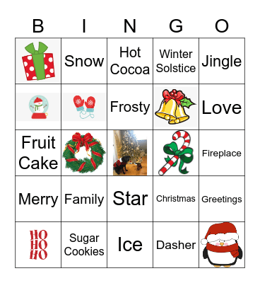 Holiday Bingo Card