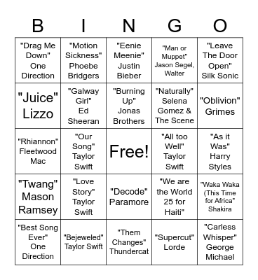 I'm Running Bingo So I Get to Pick Bingo Card