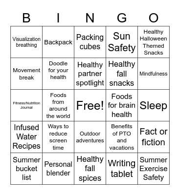 Best of 2022 CWYC Topics and Prizes Bingo Card