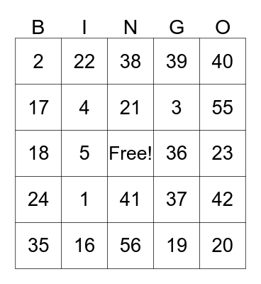 Harley Friends Christmas Bingo Card