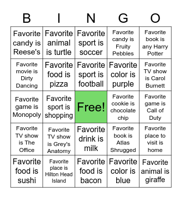 CAPS Holiday Bingo Card