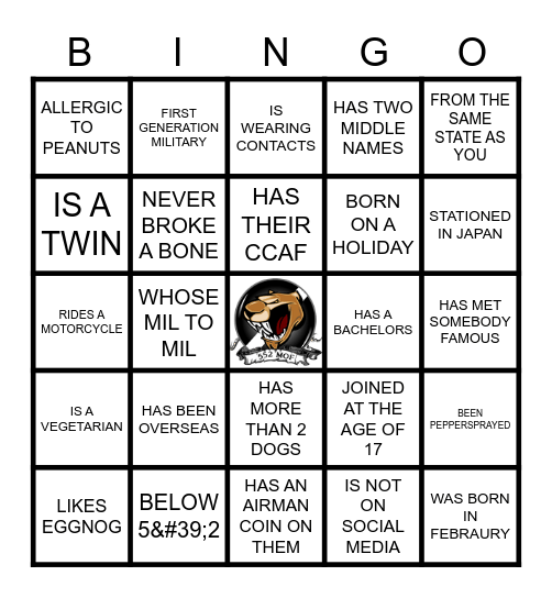 552 MOF Bingo Card