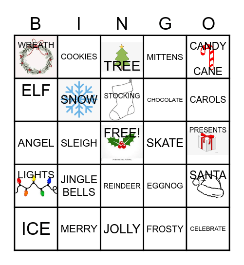 H O L I D A Y Bingo Card
