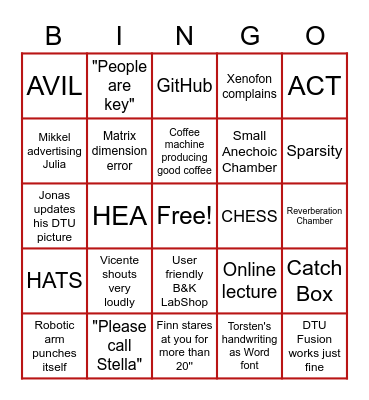 JULEFROKOST BINGO 2022 Bingo Card