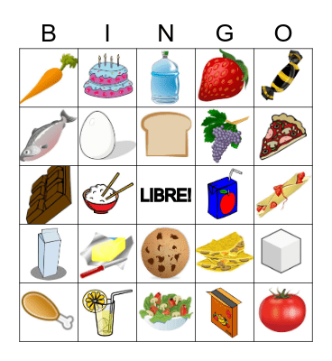 La NoiLa nourriture et les boissons : BINGO Card