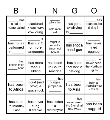 1604 Bingo Card