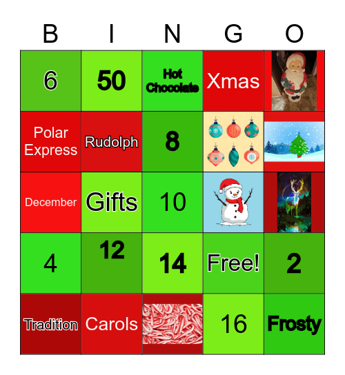 Christmas BINGO Card