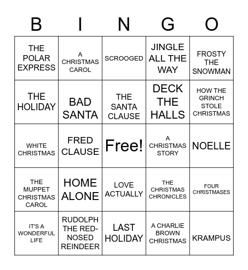 HMPT Bingo Card