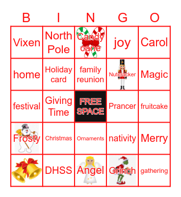 Holiday Bingo Card