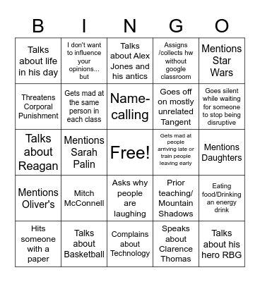 ZWINGO Bingo Card