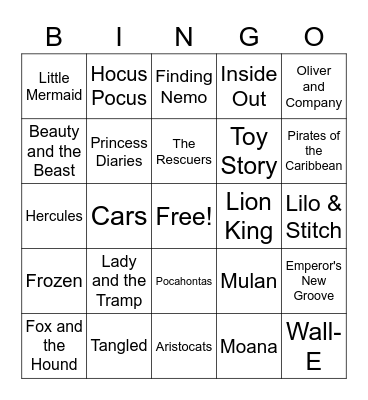 DAQ Bingo Card