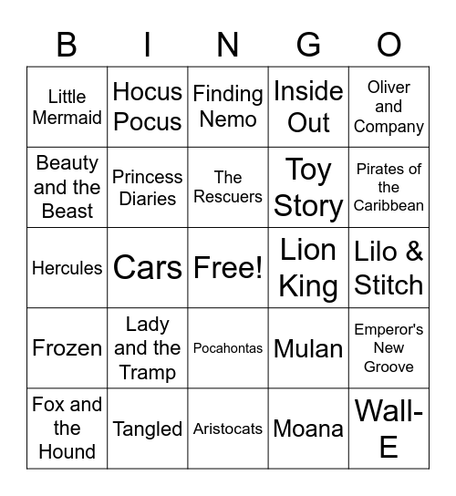 DAQ Bingo Card