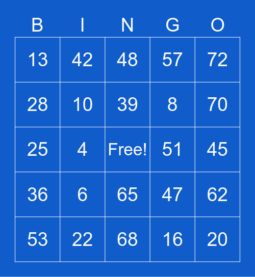 COL SALES & CS PARTY Bingo Card