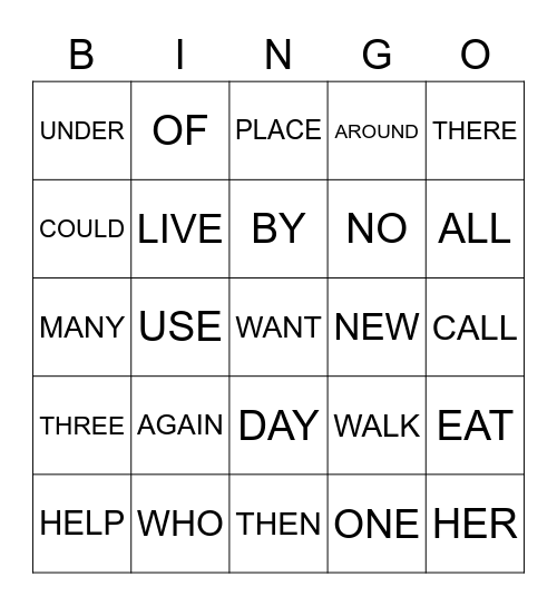 HEW BINGO! Bingo Card