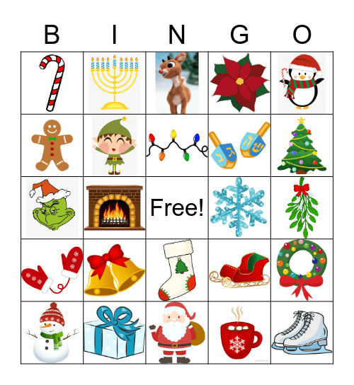 2022 Holiday Bingo Fun! Bingo Card