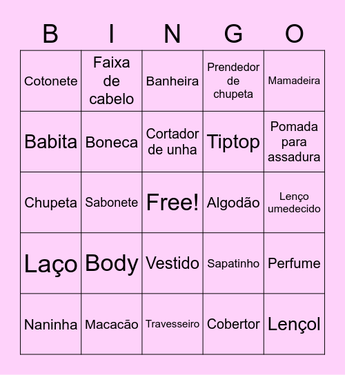 Chá da Pérola 😍😍 Bingo Card