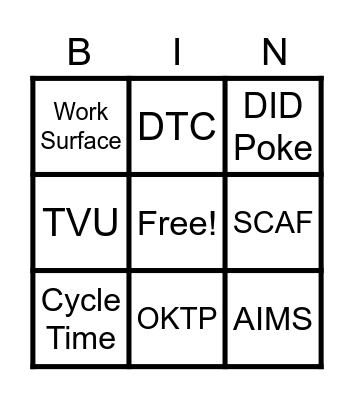 P708 EOL BINGO Card