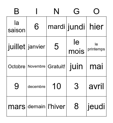 Jaziyah S-Hammond Bingo Card