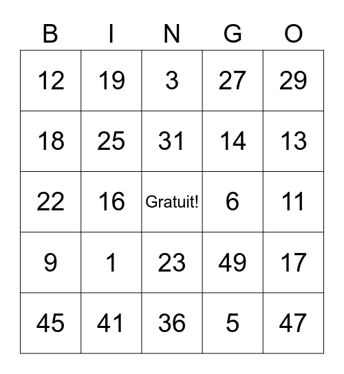 Charles Nsanyui Bingo Card