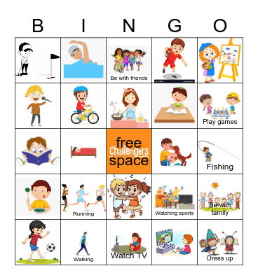 Hobbies Bingo Card