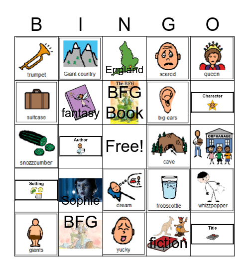 The BFG Bingo Card