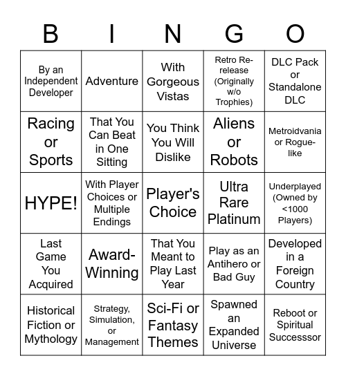 Bingo Bonanza 2023 Bingo Card