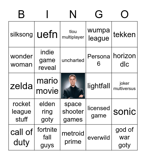 TGA2022 Bingo Card