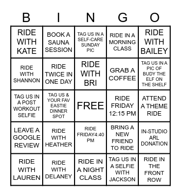 12 DAYS OF AXL Bingo Card