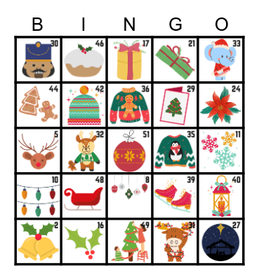 Christmas Bingo Card