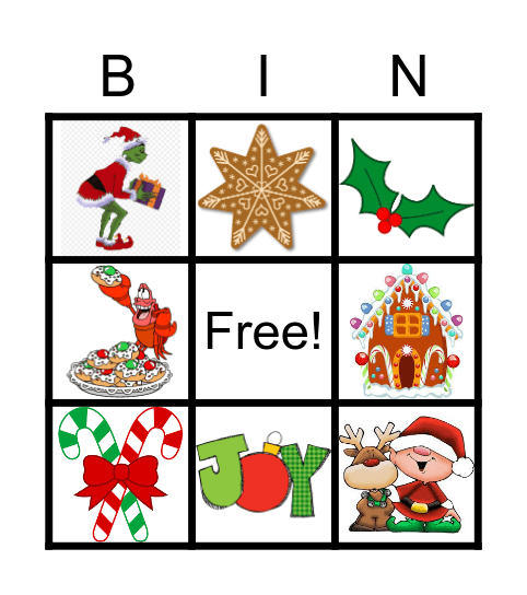 SSU Christmas Bingo Card