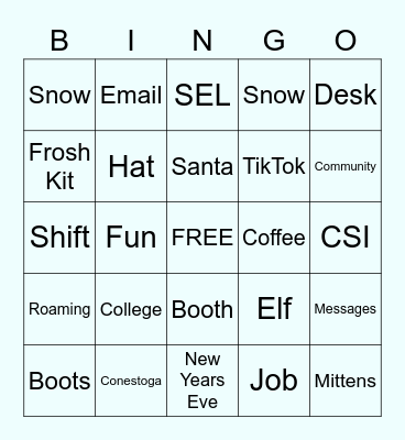 SEL Winter Bingo Card