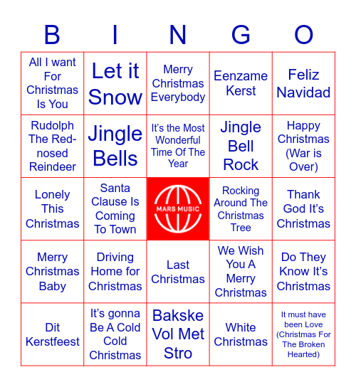 !Hofplein Merry Christmas! Bingo Card