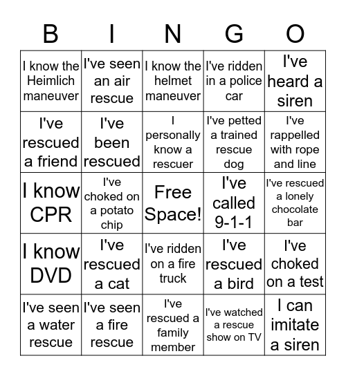 Confirmation November 12 Bingo Card