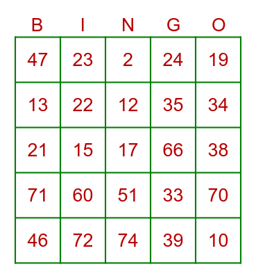 PTT Holiday Party Bingo Card