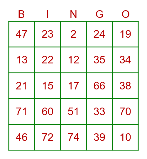 PTT Holiday Party Bingo Card