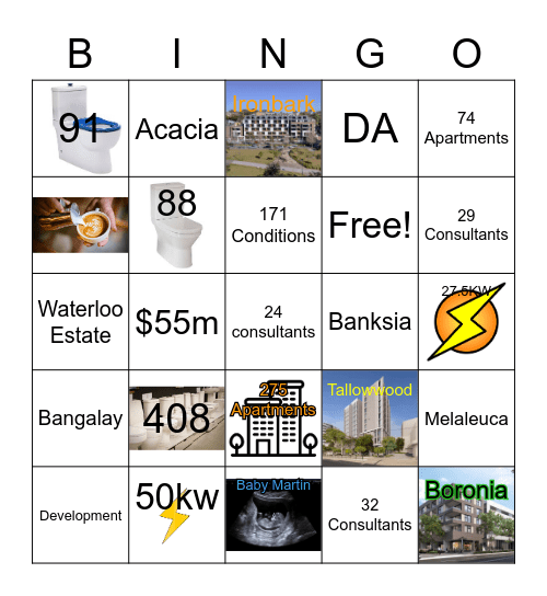 Development Bingo Card