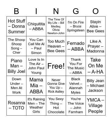 Lorikeet's Christmas Party Bingo Card