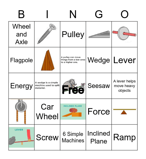 Machines Bingo Card
