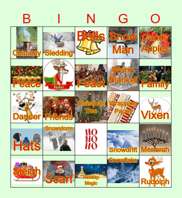 Holiday Bingo Card