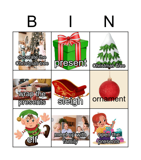 Christmas Bingo Card