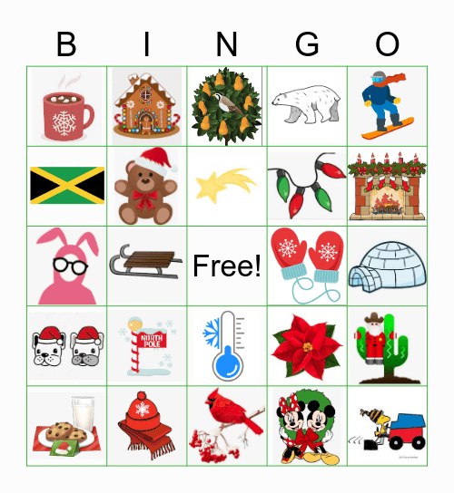Holiday Bingo 2022 Bingo Card