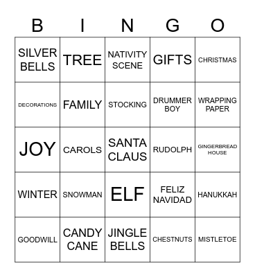 Bobrick Holiday Bingo Card