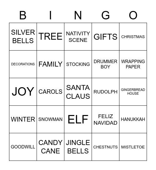 Bobrick Holiday Bingo Card
