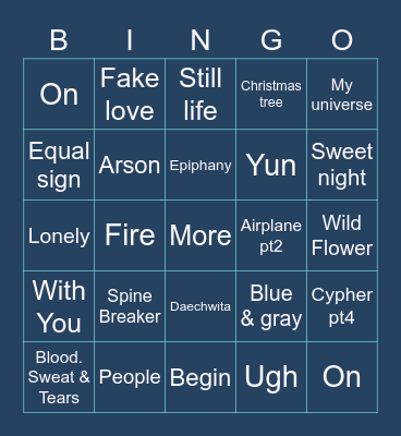 @2014_Anushka Bingo Card