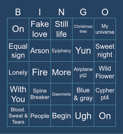 @2014_Anushka Bingo Card