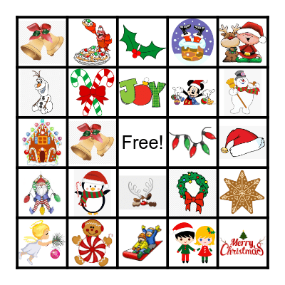 Christmas Bingo Card