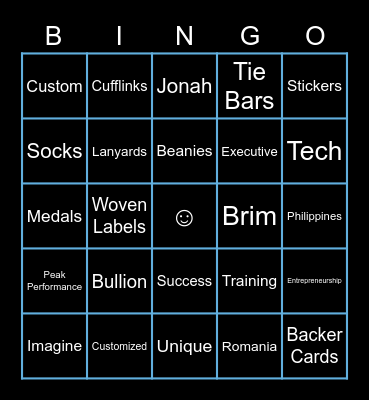 STUDIO BINGO Card