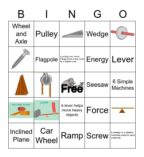 Machines Bingo Card