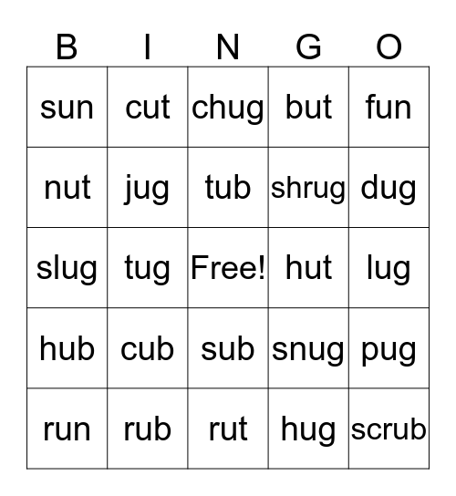 Unit 2 Week 2 Bingo Card