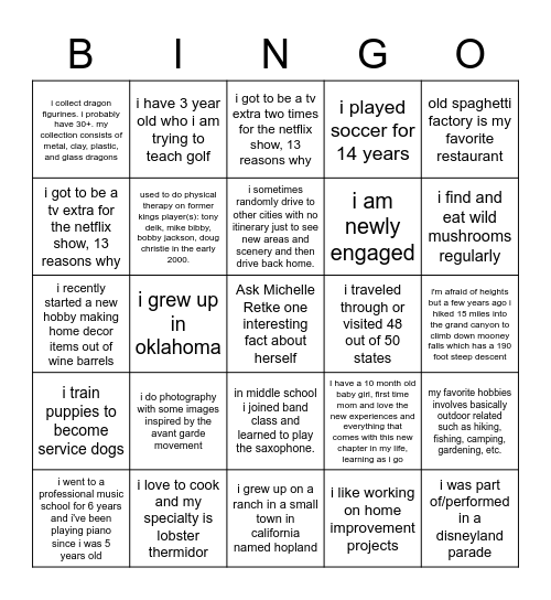 MCOD BINGO Card
